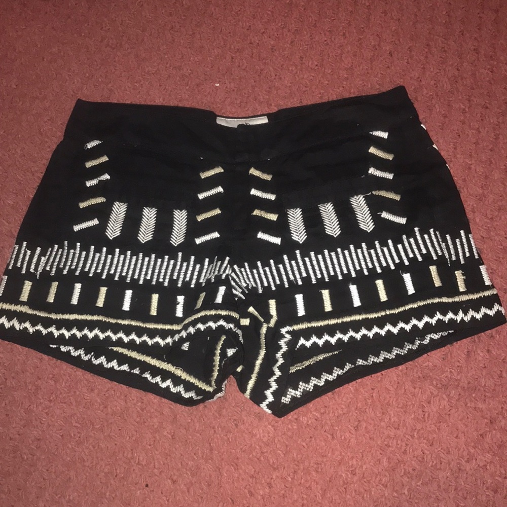 Anthropologie embroidered shorts